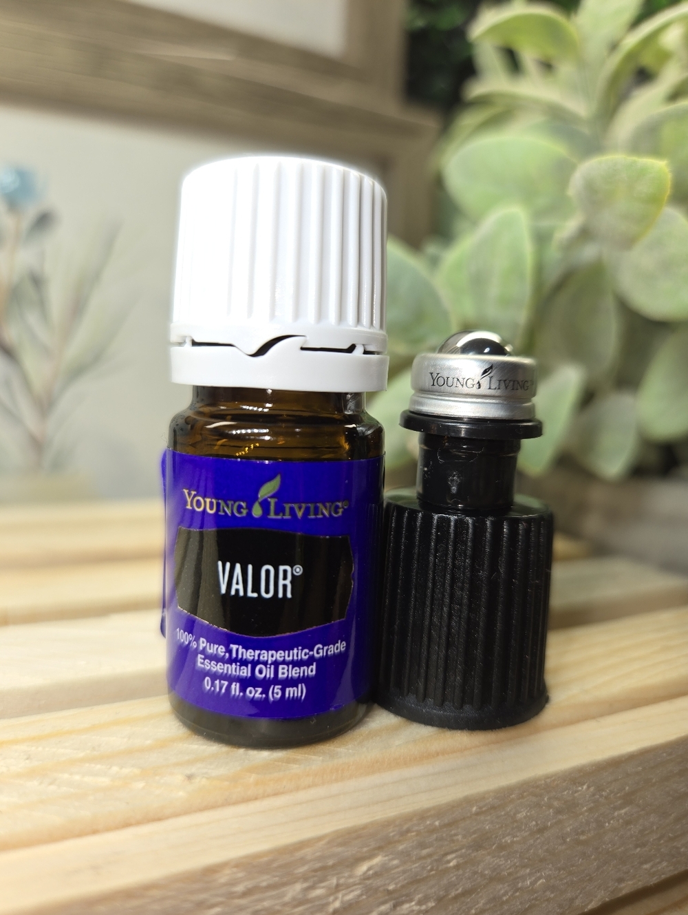 New unopened 5 ml bottle of young living Valor essential oil blend.